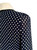 Navy Polka Dot Button-Down Midi Shirt Dress in Long Length