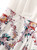 Floral Mock Two-Piece V-neck Dress with High-Rise and Flared Skirt