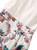 Floral Mock Two-Piece V-neck Dress with High-Rise and Flared Skirt