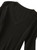 Black V-Neck Knitted Top and Belted Two-Tone Side Slit Midi Skirt Set
