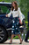 Puffy White Blouse & Geo Print A-line Skirt Set