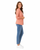 Coral Cargo Pocket Blazer with Elasticated Waist