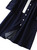 Indigo Stretch-Denim Shirt Dress with Button Front and Belt