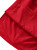 Red Padded Shoulder Sheath Dress with Pleated Neckline and Slit