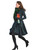 Black Watch Tartan Long-Sleeve Coat Dress