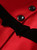 Red Peplum Jacket and High Waisted Pencil Skirt Set