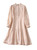 Embroidered Eyelet Knee-Length Dress with Stand-up Collar