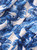 Blue and White Mosaic Pattern Midi Dress in Bobo Style