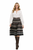 Peasant Embroidered White Blouse & High Waisted Pom Pom Skirt