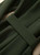 Olive Green Button-Detail Belted A-Line Midi Dress