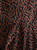 Abstract Print Ruched Silk Fit-and-Flare Midi Dress
