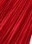 Red Turtle Neck Knit Top and High-Waist Pleated Midi Skirt Set
