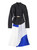 Black Fitted Jacket & Pleated Midi Skirt Co-ord Set