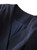 Navy Ruffled Peplum Wrap Jacket & High Waist Wide-leg Pants