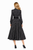 Black Polka Dot Pleated Belted Shirt Dress