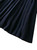 Navy Zip-Front Moto Jacket & Knife-Pleated Skirt Set