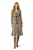 Beige Vintage-inspired Checked Blazer & Trumpet Skirt Set