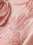 Pink Tie-neck Embroidered Puffy Pleated Midi Dress