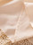 Cream High-neck Puffy Lace-Trimmed Midi Dress