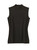 Black Knit Top and White Knife-Pleated Skirt Set