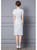 White Polka Dot Print Short Sleeve Ruffled Midi Tea Dress