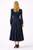 Victorian Navy Polka Dot Print Puffy Pleated Dress