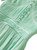 V-Neck Pleated Chiffon Fit-and-Flare Midi Dress in Mint Green