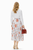 Pintuck White Blouse & High Waisted Pleated Floral Midi Skirt Set