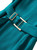 Teal Tie-Sleeve Belted Fit-and-Flare Dress
