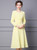 Yellow A-line Dress with Wraparound Waist Design