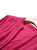 Hot Pink Cotton Chiffon Tiered Dress with Mandarin Collar