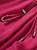 Hot Pink Cotton Chiffon Tiered Dress with Mandarin Collar