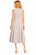 Sleeveless Fit And Flare Midi A-line Dress in Beige