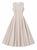 Beige Sleeveless Fit-and-Flare Midi Dress