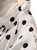 White Polka Dot High-Neck Ruffle Midi Dress