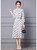 White Polka Dot High-Neck Ruffle Midi Dress