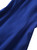 Navy Flutter-Sleeve A-Line Midi Dress