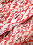 Red Ikat Print Belted Midi Shirt Dress