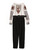 Embroidered Blouse & Cigarette-Style Trouser Set