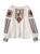 Embroidered Blouse & Cigarette-Style Trouser Set