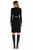 Queen Letizia Inspired Belted Colorblock A-line Skirt Set with Black Rib-Knit Top