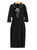 Black Cropped Jacket and Sleeveless Sheath Dress Set