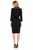 Black Cropped Jacket and Sleeveless Sheath Dress Set