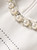 Amal Clooney Inspired Embellished Neck White Midi Pencil Skirt Dress