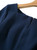Navy Split-Bateau Neck Sheath Dress with Brooch
