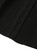Black V-Neck Blouse and Two-Tone Midi Skirt Set