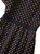Golden Yellow Polka Dot Print Shirt Dress with Short Sleeves