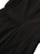 Black Button-Front Fitted Midi Dress