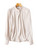 Beige Ruffled Blouse & Bird-Print A-Line Skirt Set