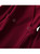 Burgundy Double-Breasted Wrap Coat Dress